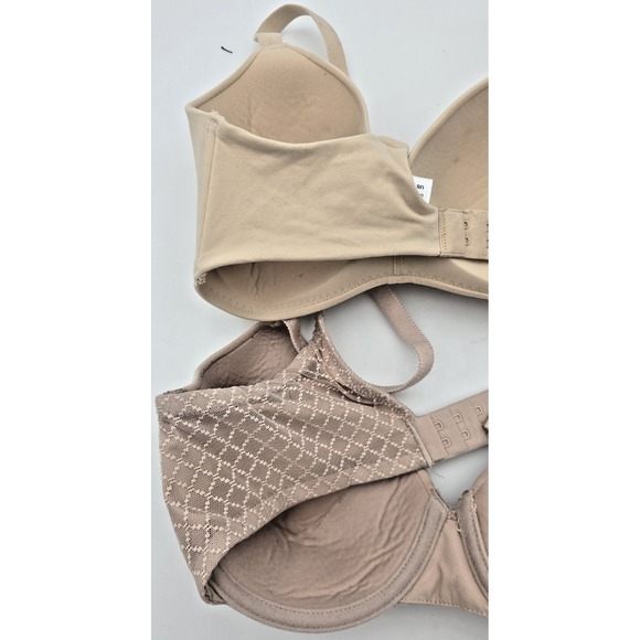 Lot of 2 Chantelle & Wacoal Women's 34D Nude Underwire Bra - Picture 10 of 15